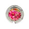 Wrapables Scenic Purse Hook Hanger, Foldable Handbag Table Hanger, Pink Daisies